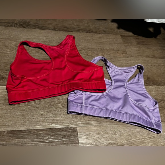TWO Nike Dri-fit Sports bra- Size Medium - Picture 2 of 2
